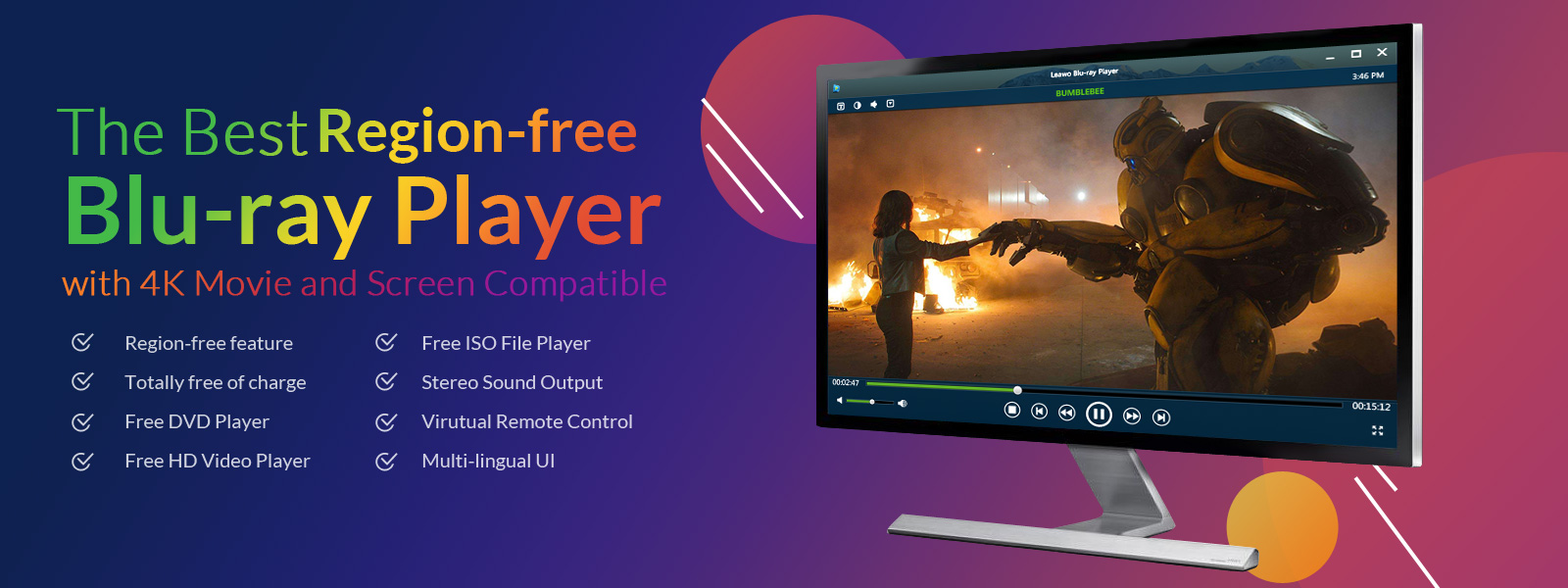 Leawo is a free Blu-ray player for Mac. A QuickTime player alternative for Mac users to play Blu-ray discs on Mac at no cost.