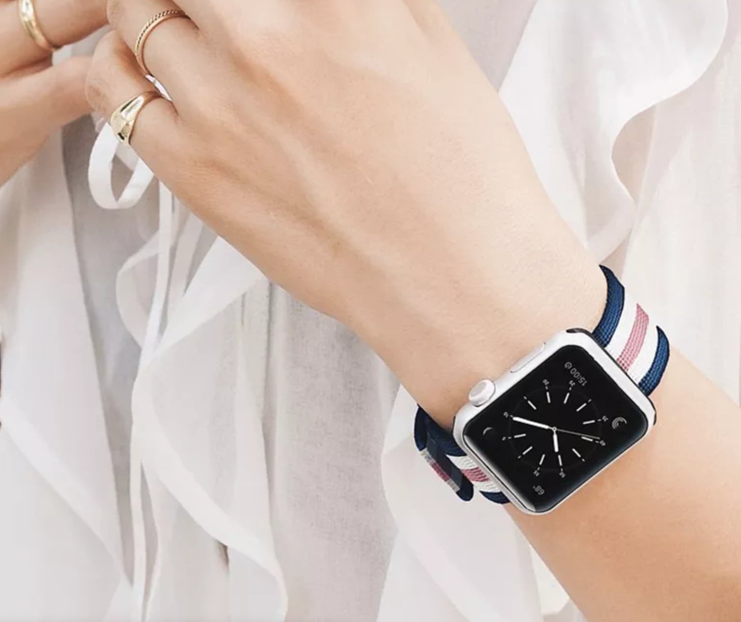 Ultra-soft and lightweight nylon Apple Watch bands make you feel like you're on cloud nine.