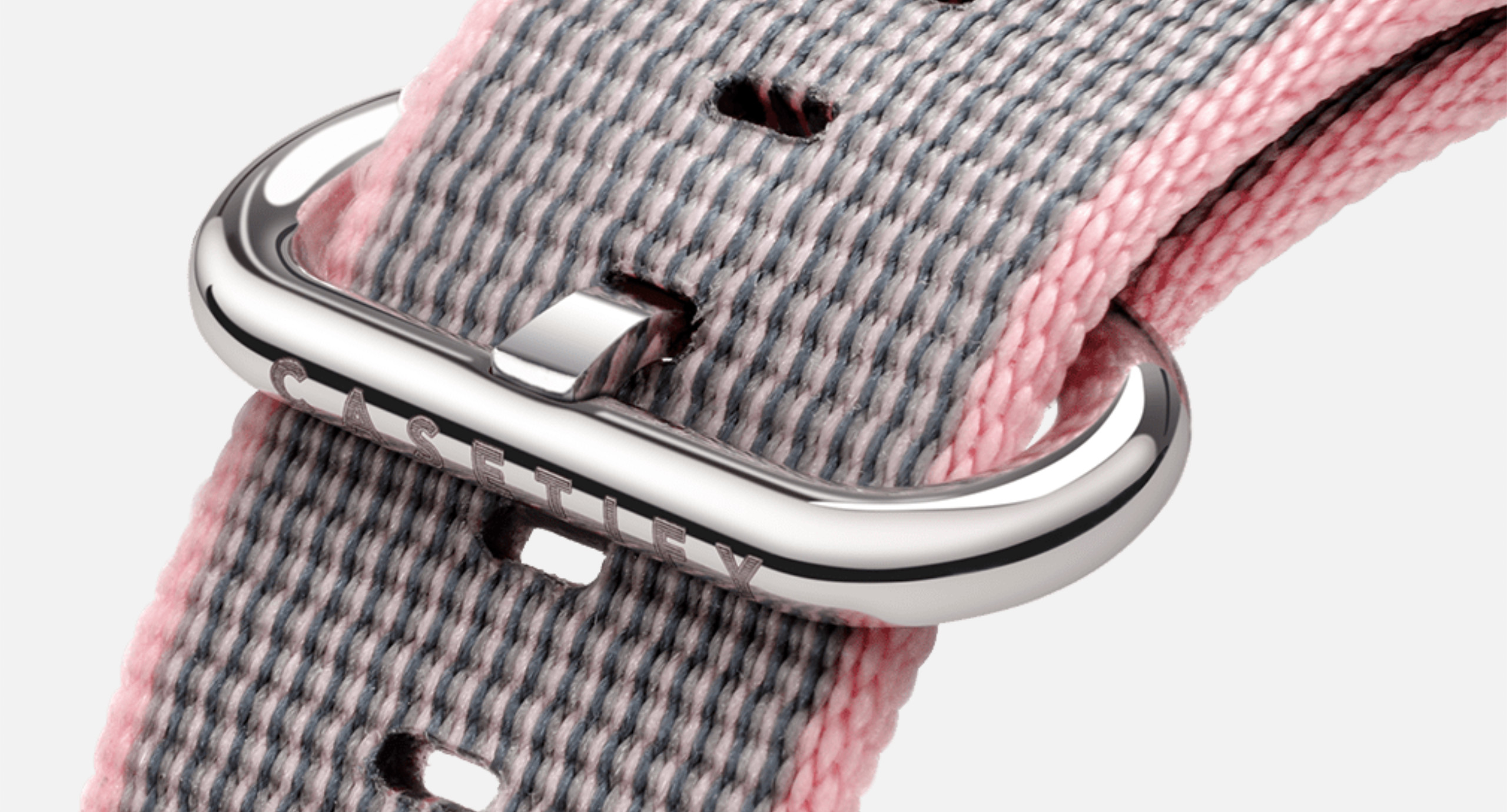 The stainless steel connector and buckle allow you to easily switch out Apple Watch bands and adjust the fit.