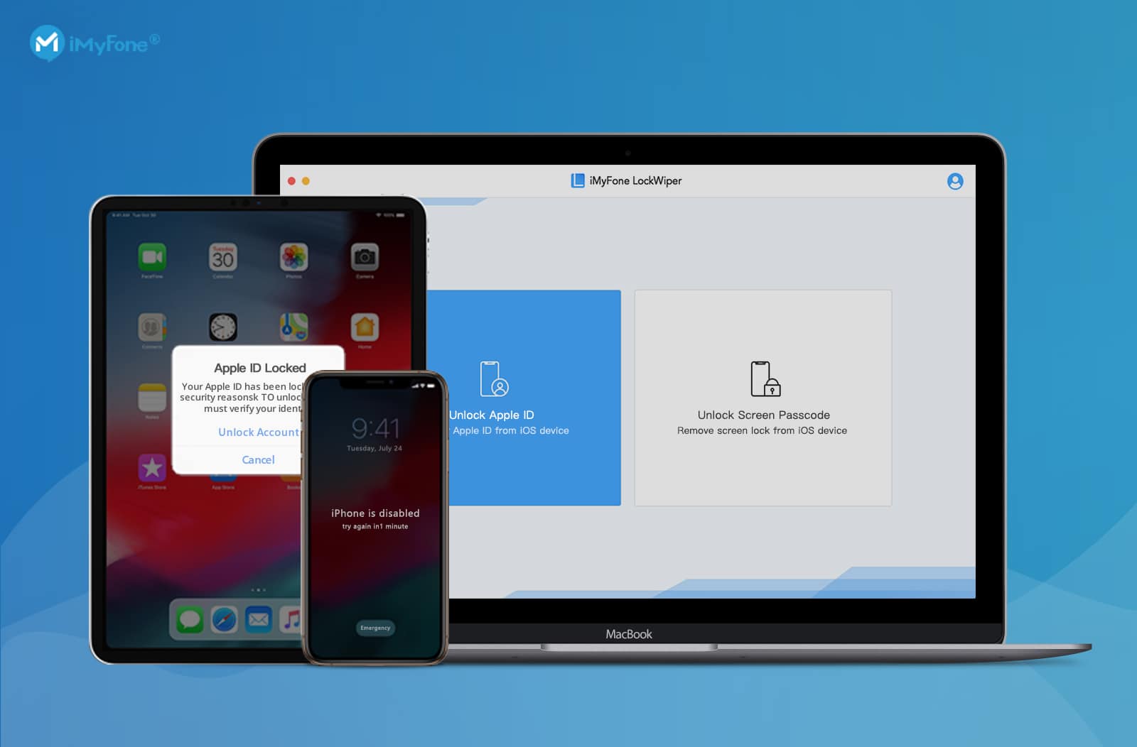 Easily bypass lock screens or forgotten Apple ID credentials with this handy tool.