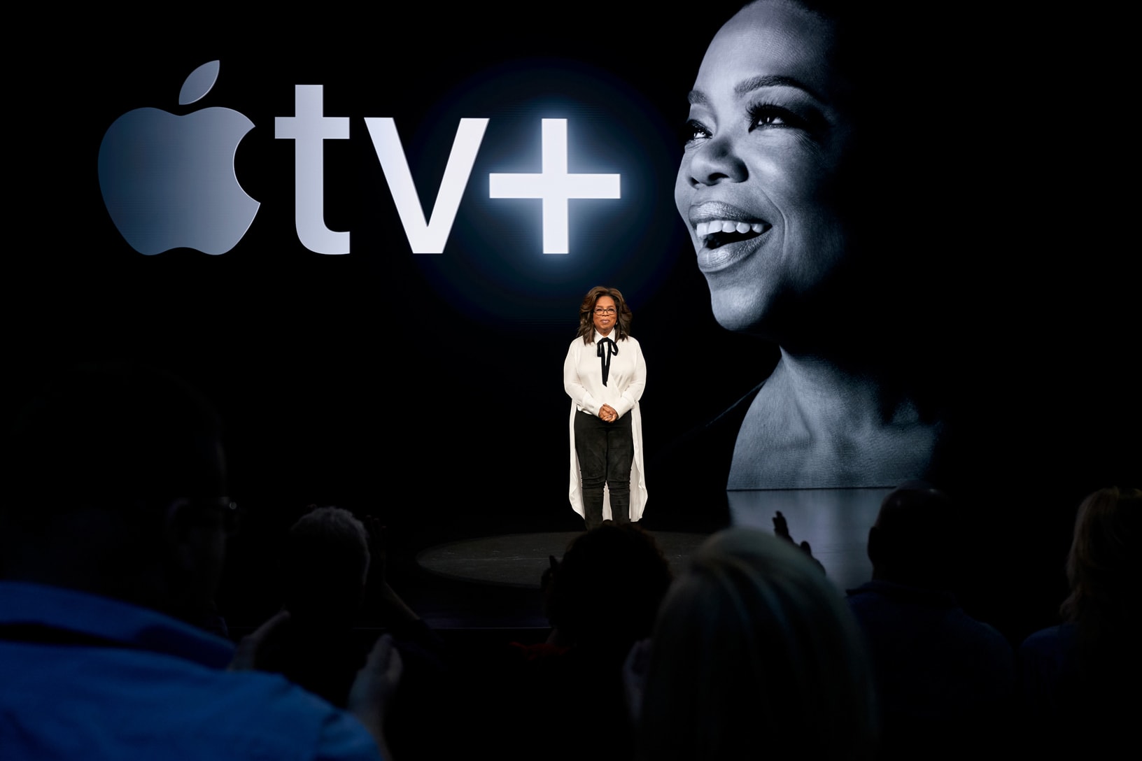 Oprah Winfrey says Apple TV+ can have a genuine impact on humanity.