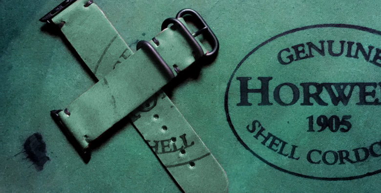 E3 Supply Co. Apple Watch Strap in Reverse Shell Cordovan Leather