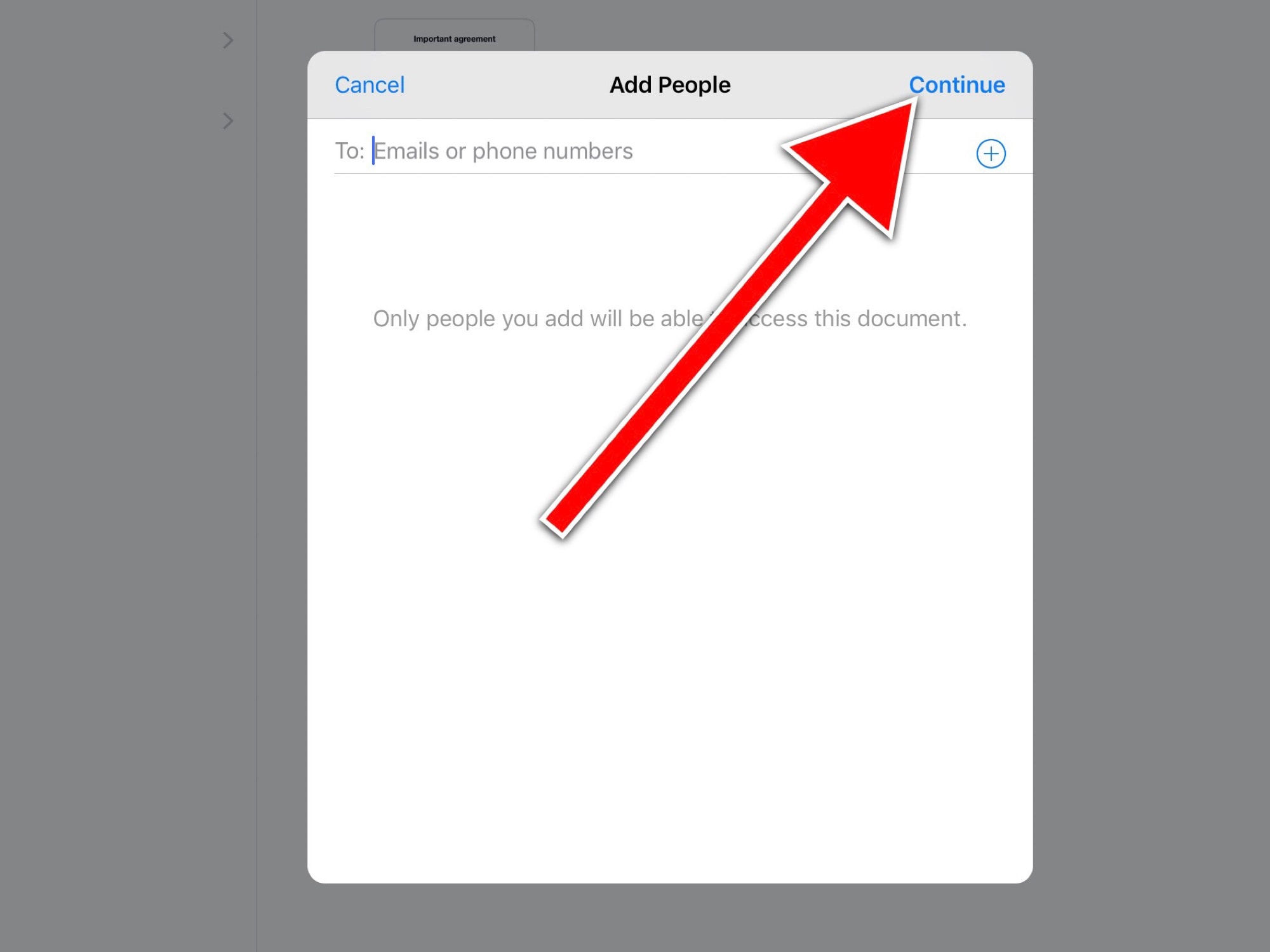 Ignore the email and phone number field and hit Continue.