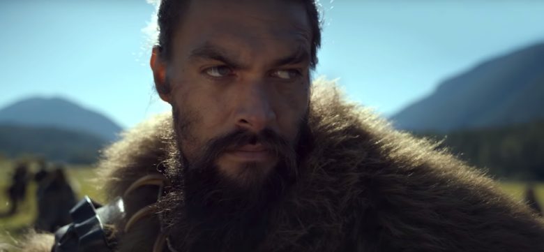 Jason Momoa does a lot of yelling and brooding