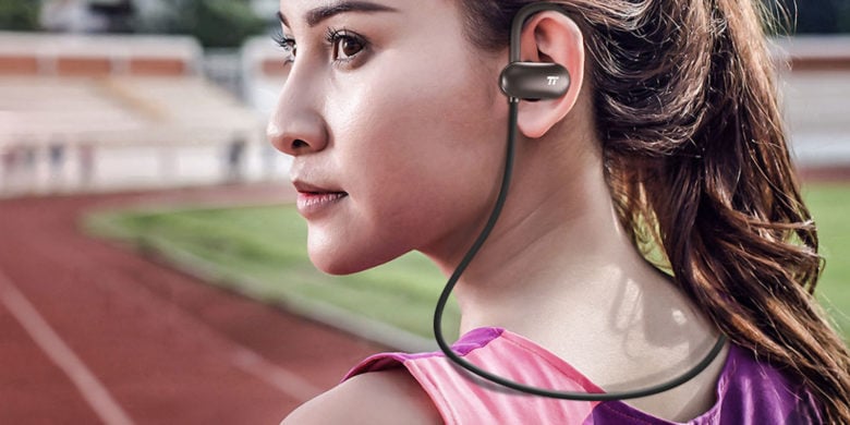 With Bluetooth convenience, 12 hour battery life and sweat resistance, these earbuds are ideal workout partners.