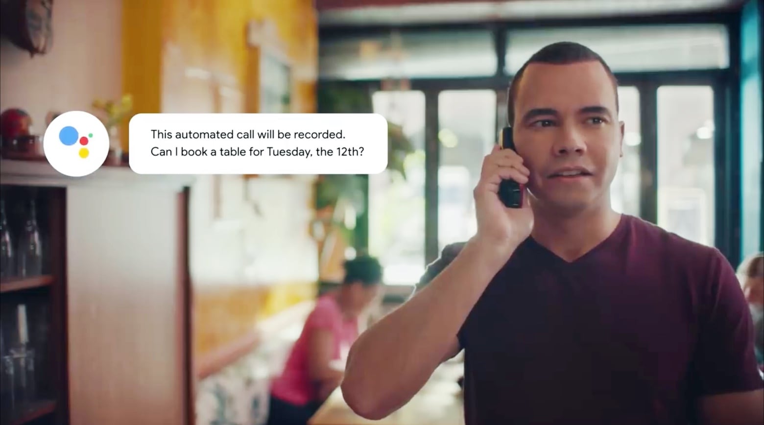 Google Duplex uses an AI to make very realistic phone calls on your behalf.