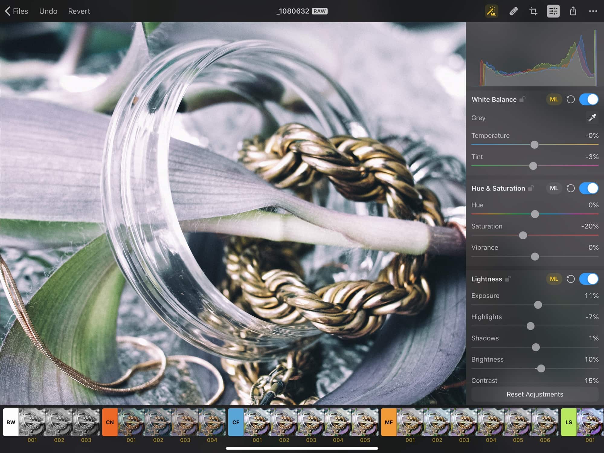 Pixelmator Photo's built-in filters are truly excellent.