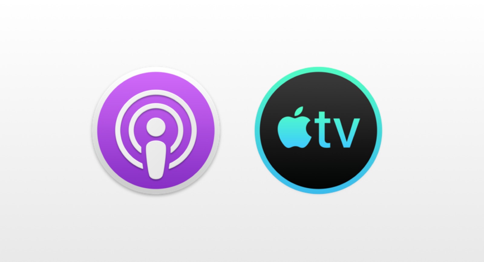 Podcasts TV icons for Mac