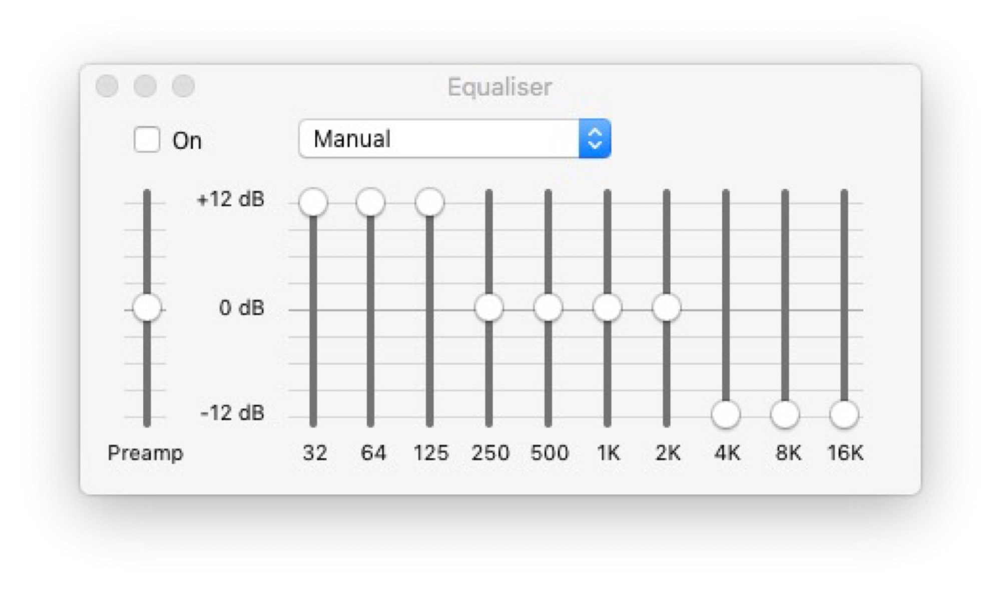 Don’t try this EQ setting at home.