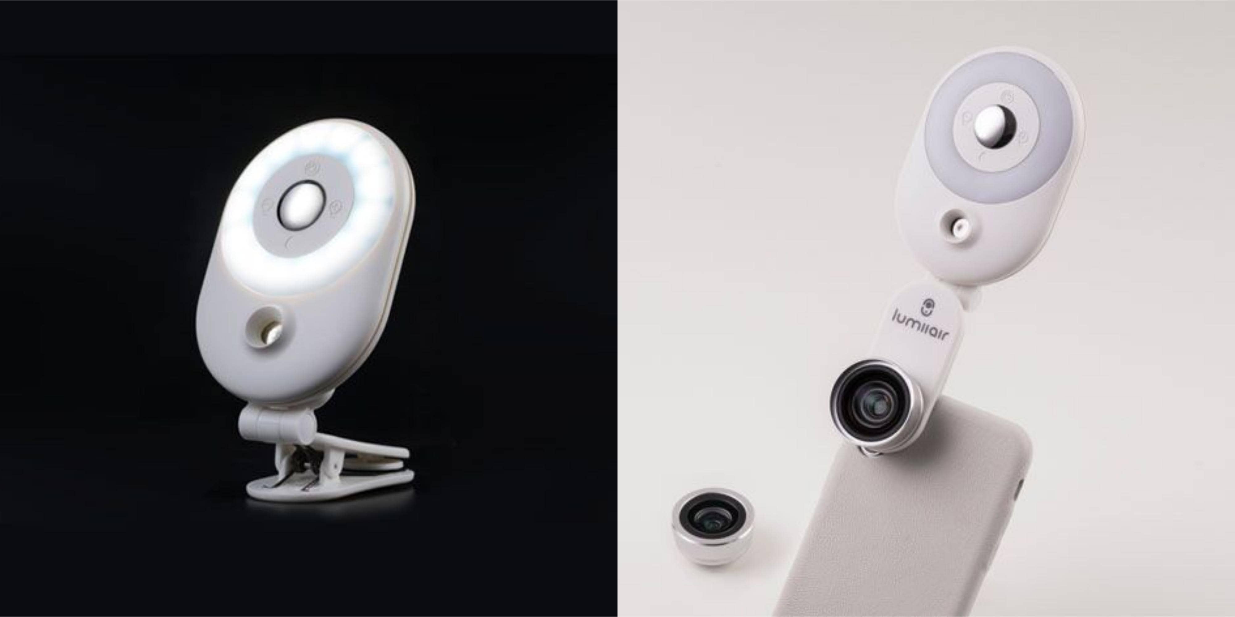 This beauty-oriented iPhone accessory adds a fisheye camera with LED light ring, humidifier for skincare, and more.
