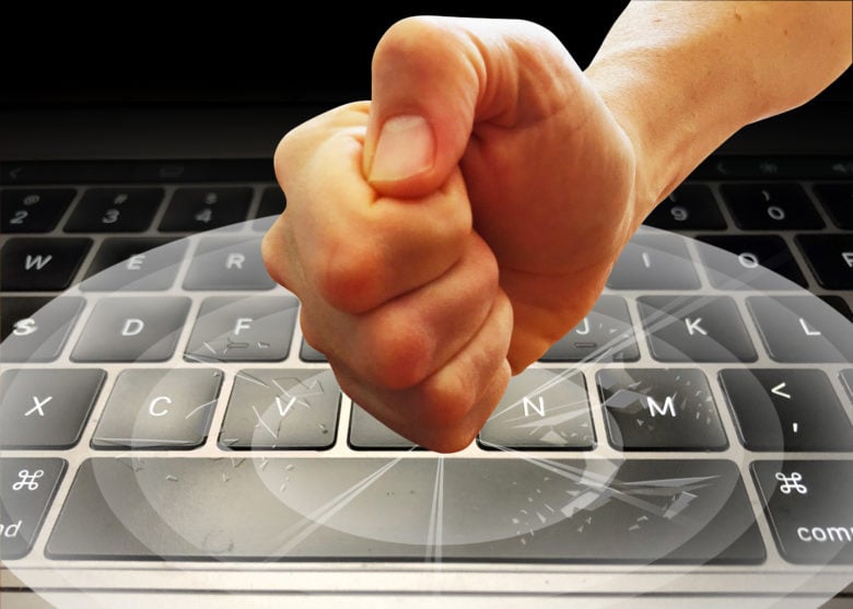 Taking it out on your problematic MacBook butterfly keyboard will only make things worse.