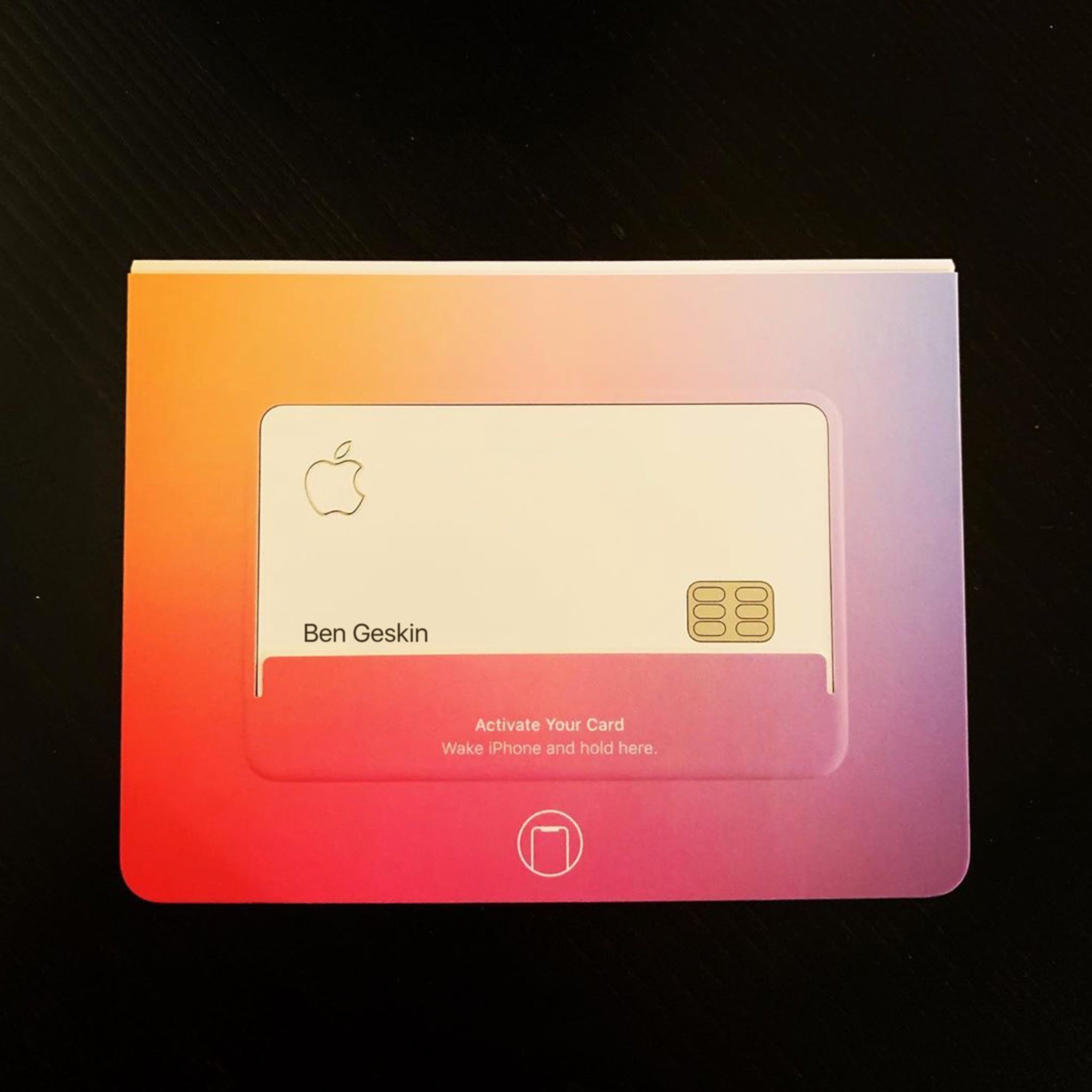 Apple Card packaging