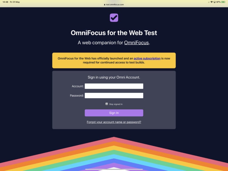 OmniFocus for the Web
