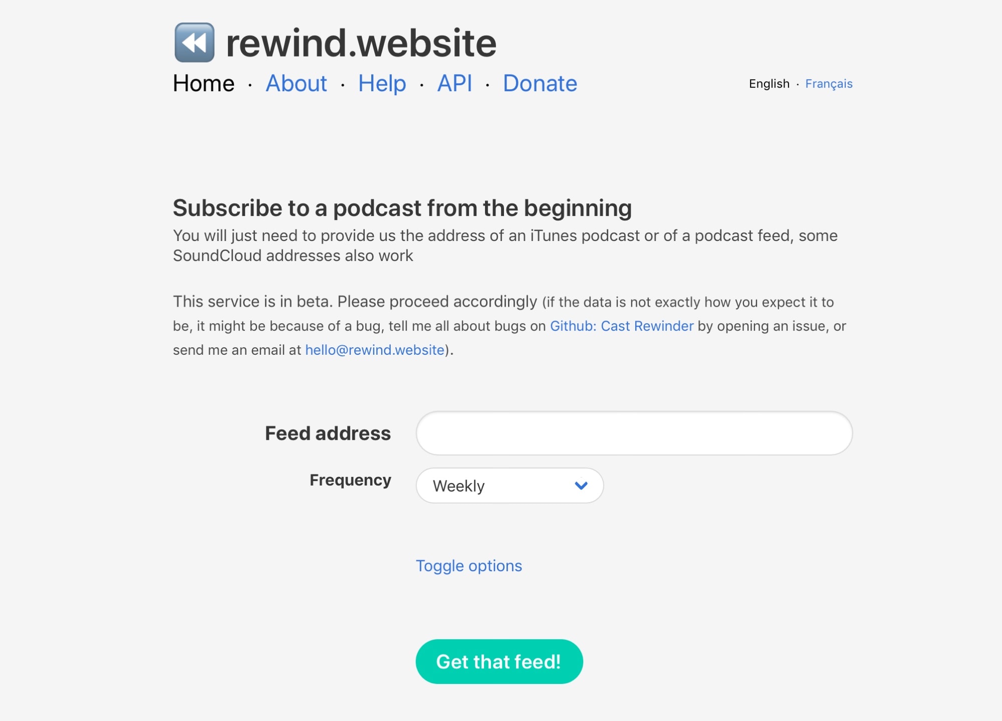 Rewind could hardly be any easier.