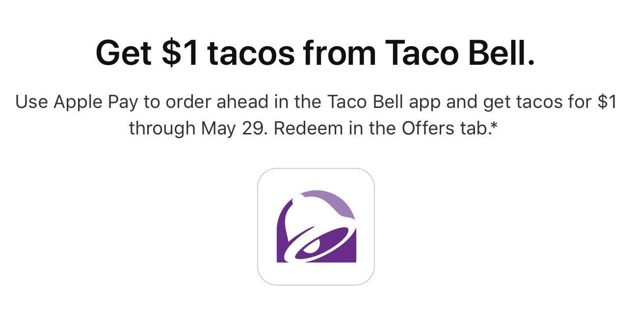 Apple Pay Taco Bell promo