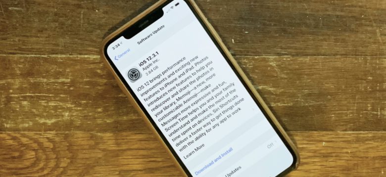iOS 12.3.1 on iPhone XS Max