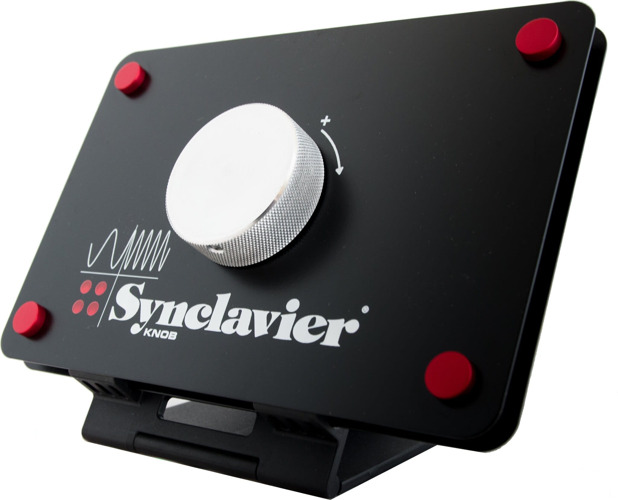 The Synclavier Knob fits many iPad mini stands.