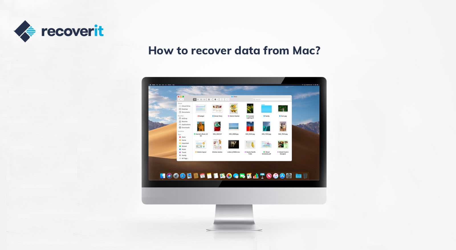 Mac data recovery is easy with Wondershares Recoverit.