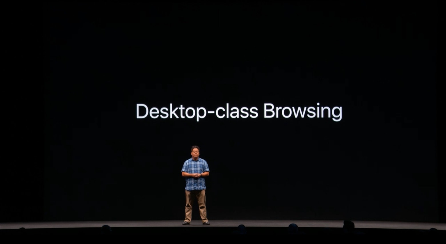 Safari in iPadOS desktop-class browsing