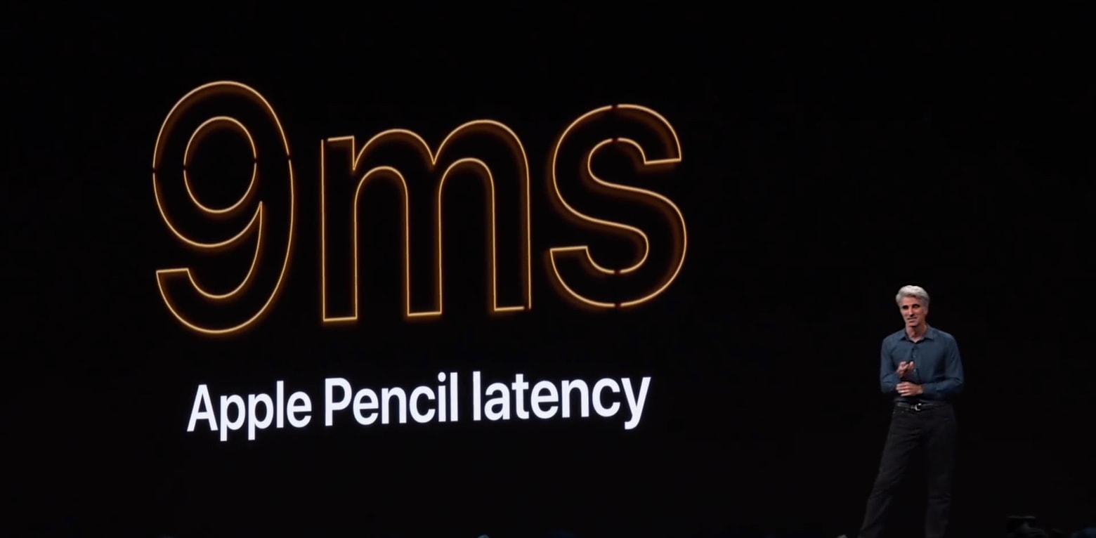 Apple Pencil in iPadOS 13 decreased latency