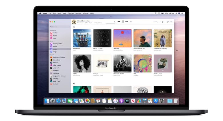 Apple Music in macOS Catalina