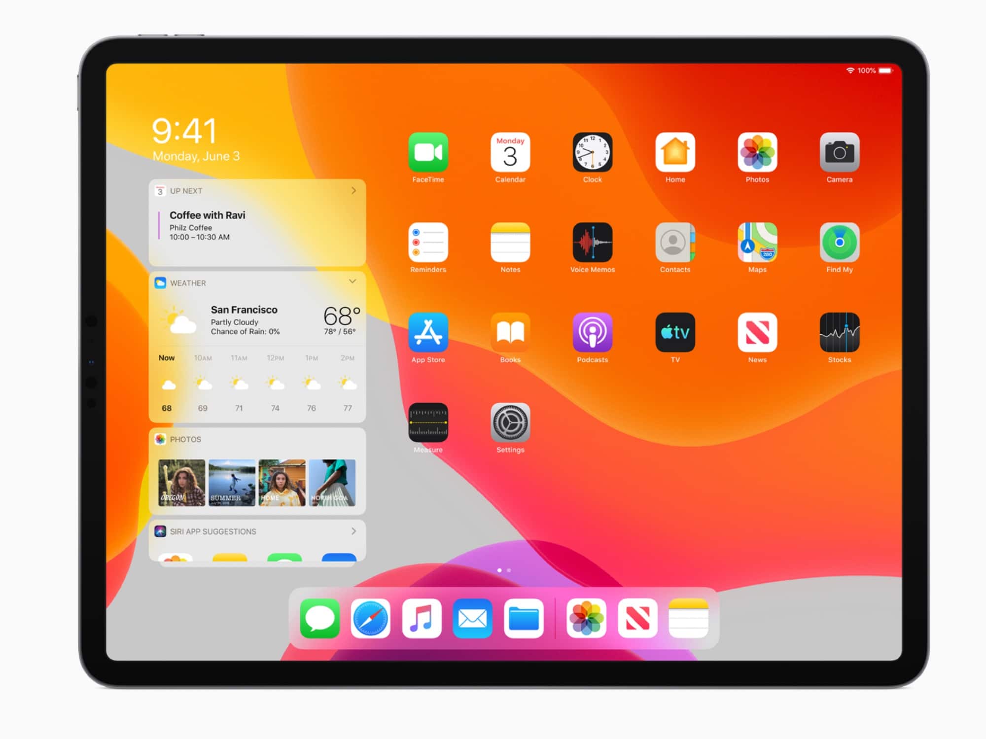 iPadOS gets a new home screen design.