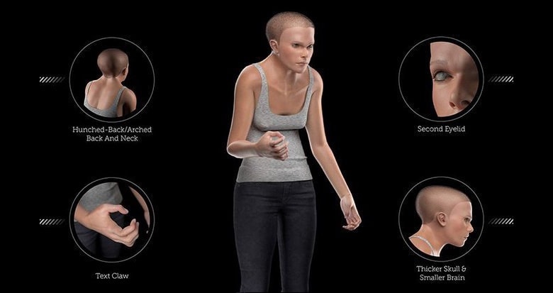 tech-obsessed human in 2100