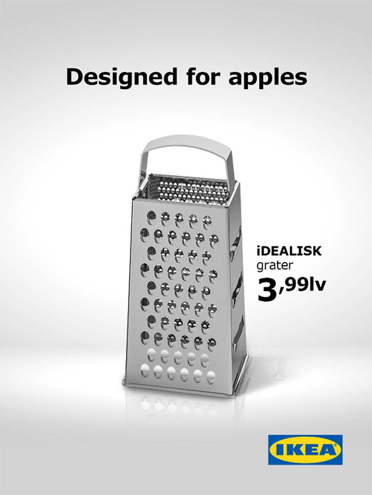 IKEA ad trolling Mac Pro cheese grater