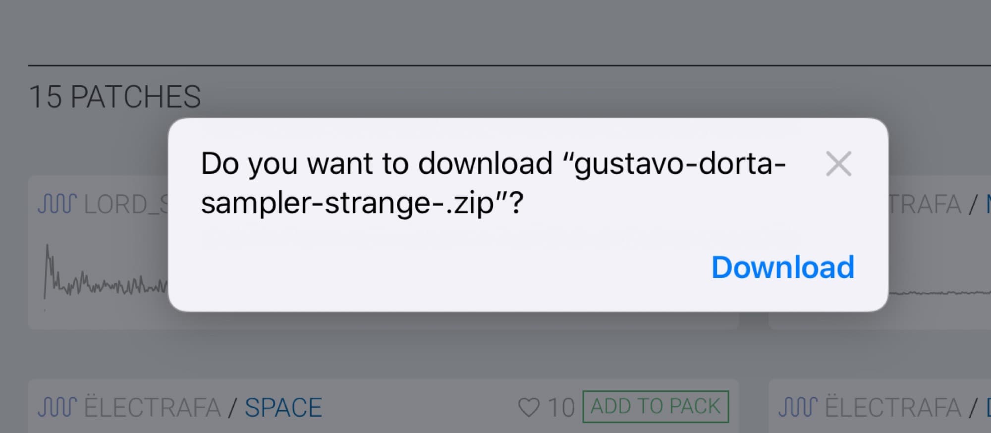 In iOS 13 and iPadOS, Safari offers to download linked files.