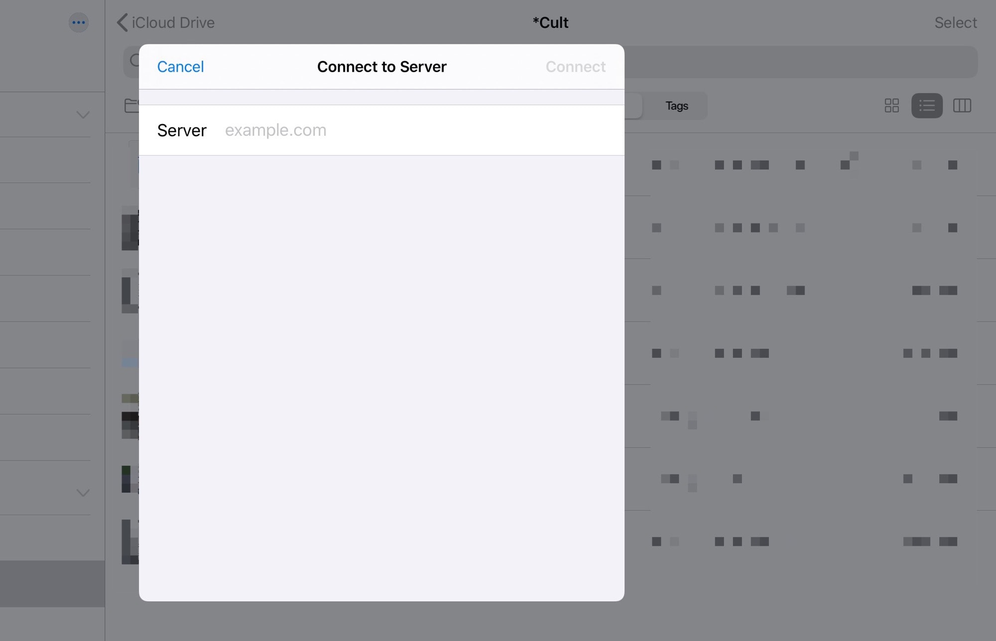 Connect to remote servers from the Files app.