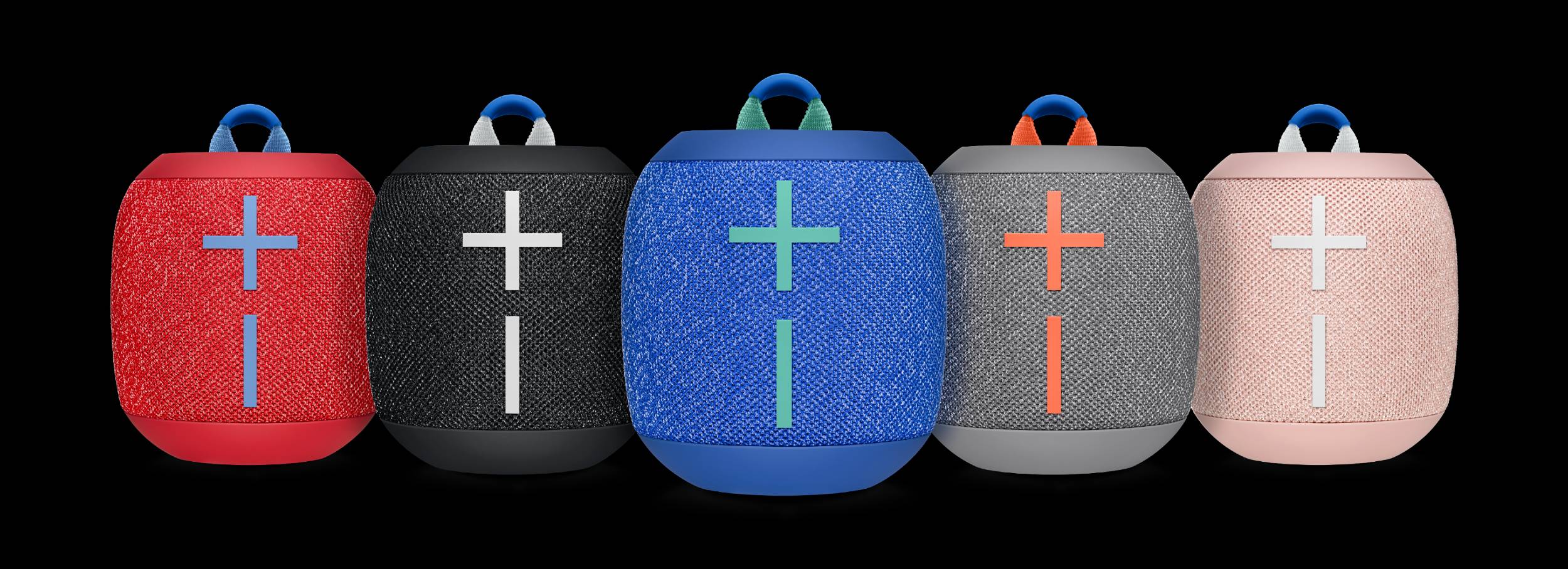 Each speaker comes in a stylish two-tone fabric, drawing Wonderboom 2 comes in five colors: Deep Space Black, Crushed Ice (gray), Radical Red, Bermuda Blue and Just Peach (pink).