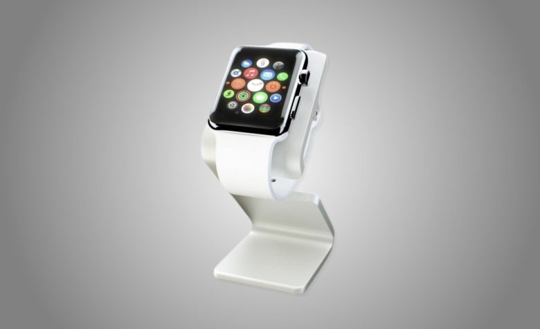 HEDock stand for Apple Watch has a unique Z shape.