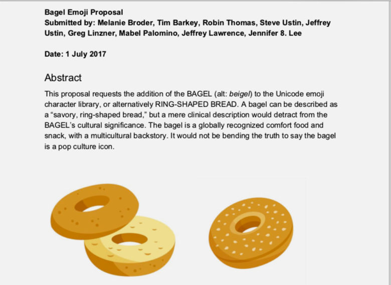 Proposed bagel emoji