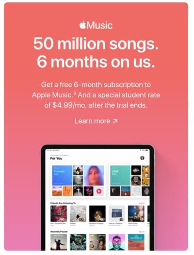 Grab this Apple Music student deal while you can.