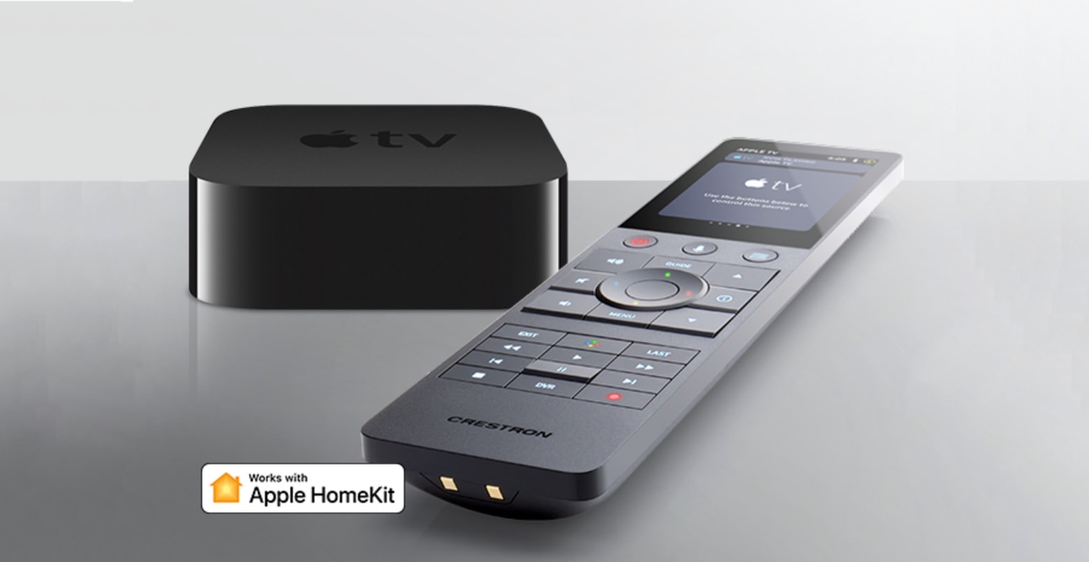 Crestron remote and Apple TV