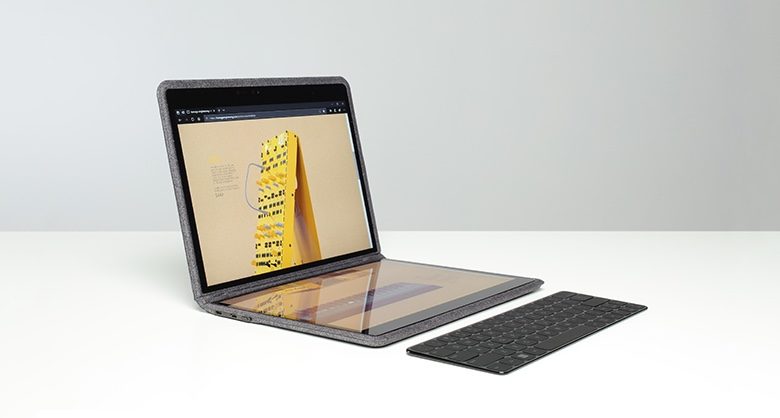 revolutionary dual-screen laptop/tablet 