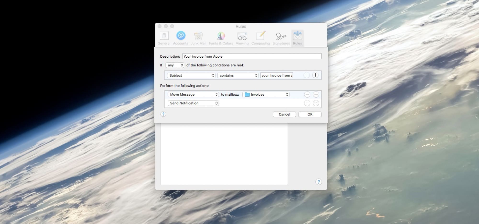 Automatic filing of your App Store invoices, with Mac Mail rules.