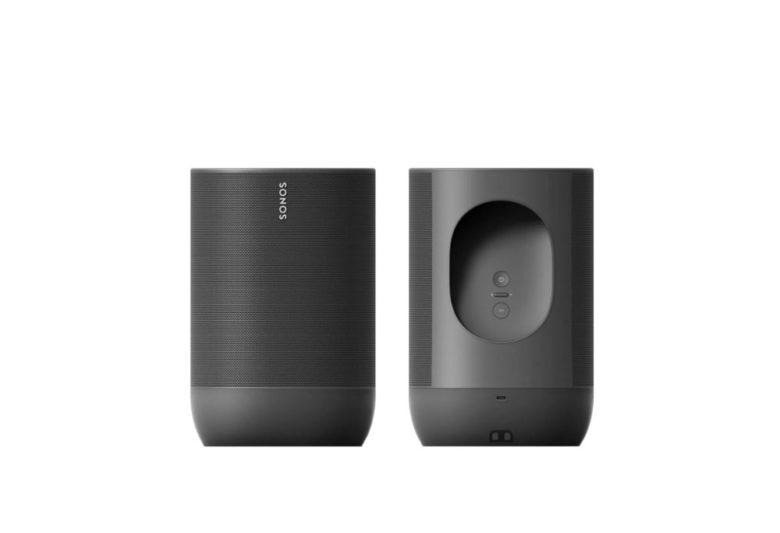 leaked photo showing front-back view of Sonos Move