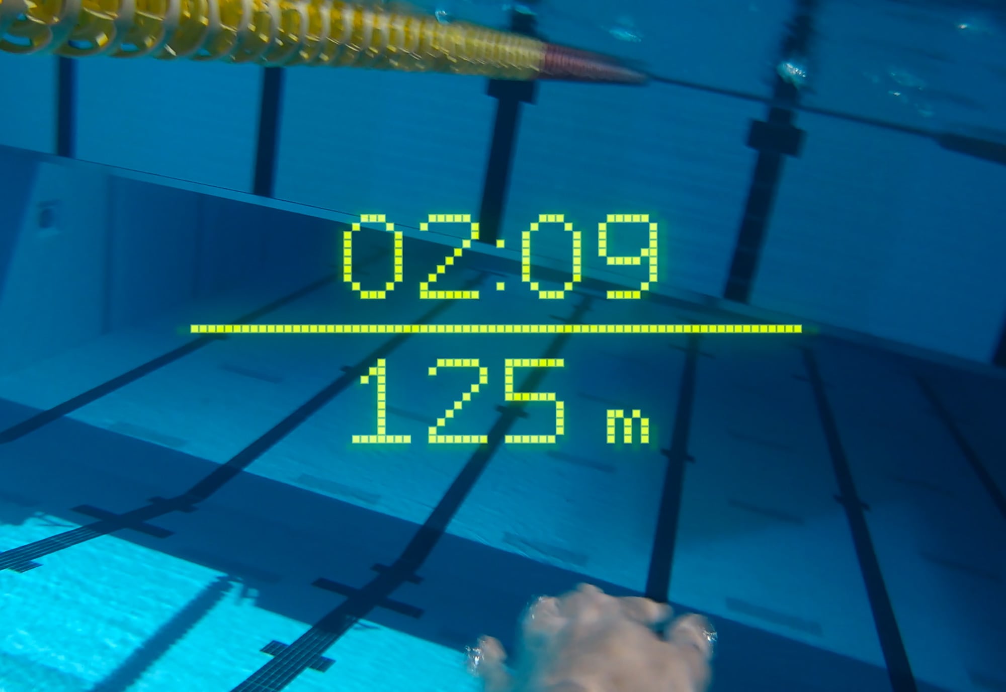Form Swim Goggles show your time and distance stats on an AR display while you swim.