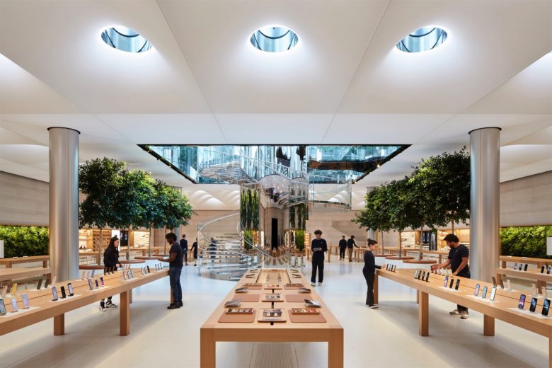 The underground Apple Store Fifth Avenue is now far more spacious
