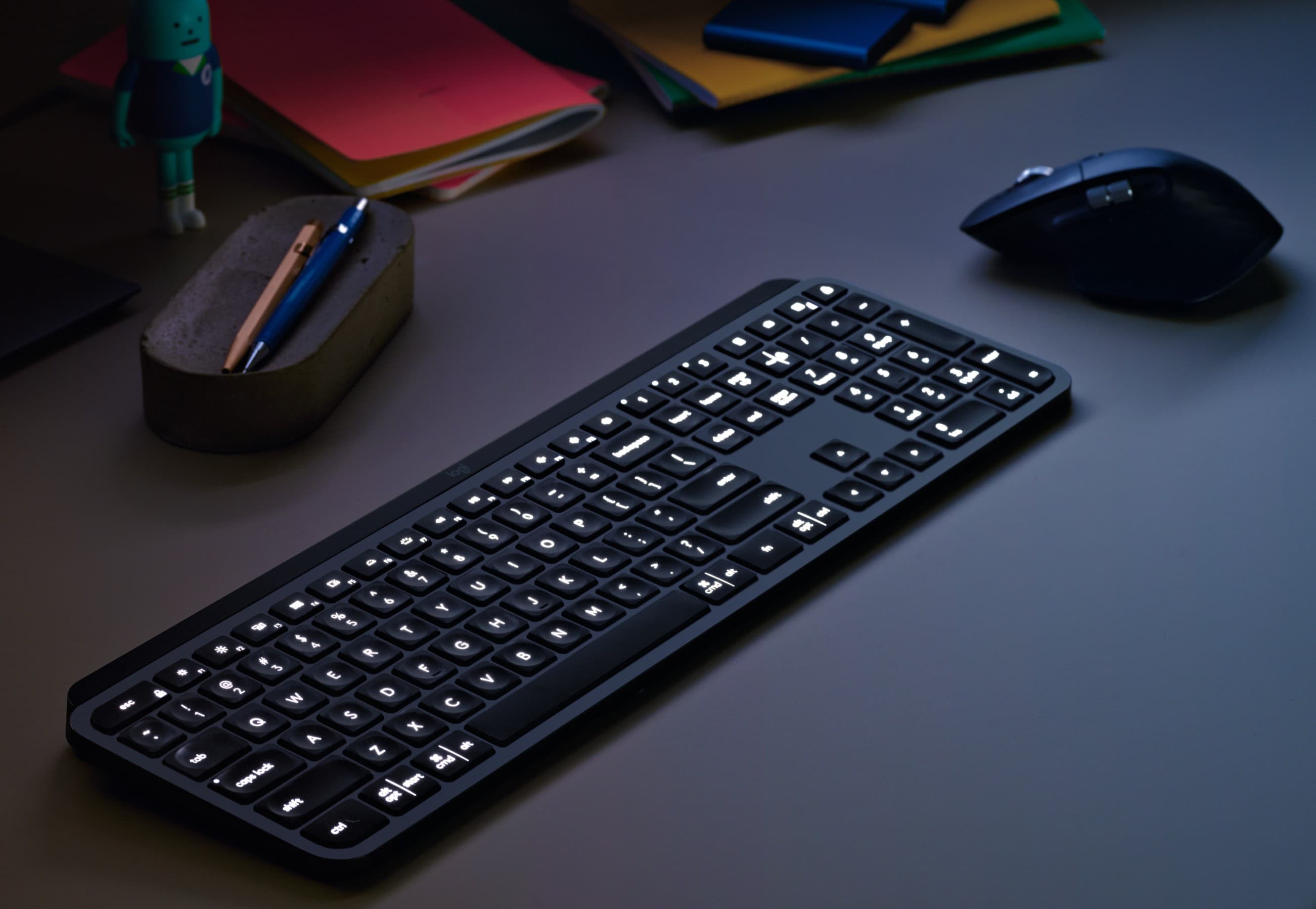 Make your work-from-home setup more comfortable with a solid keyboard and mouse like the Logitech MX Keys and MX Master 3.