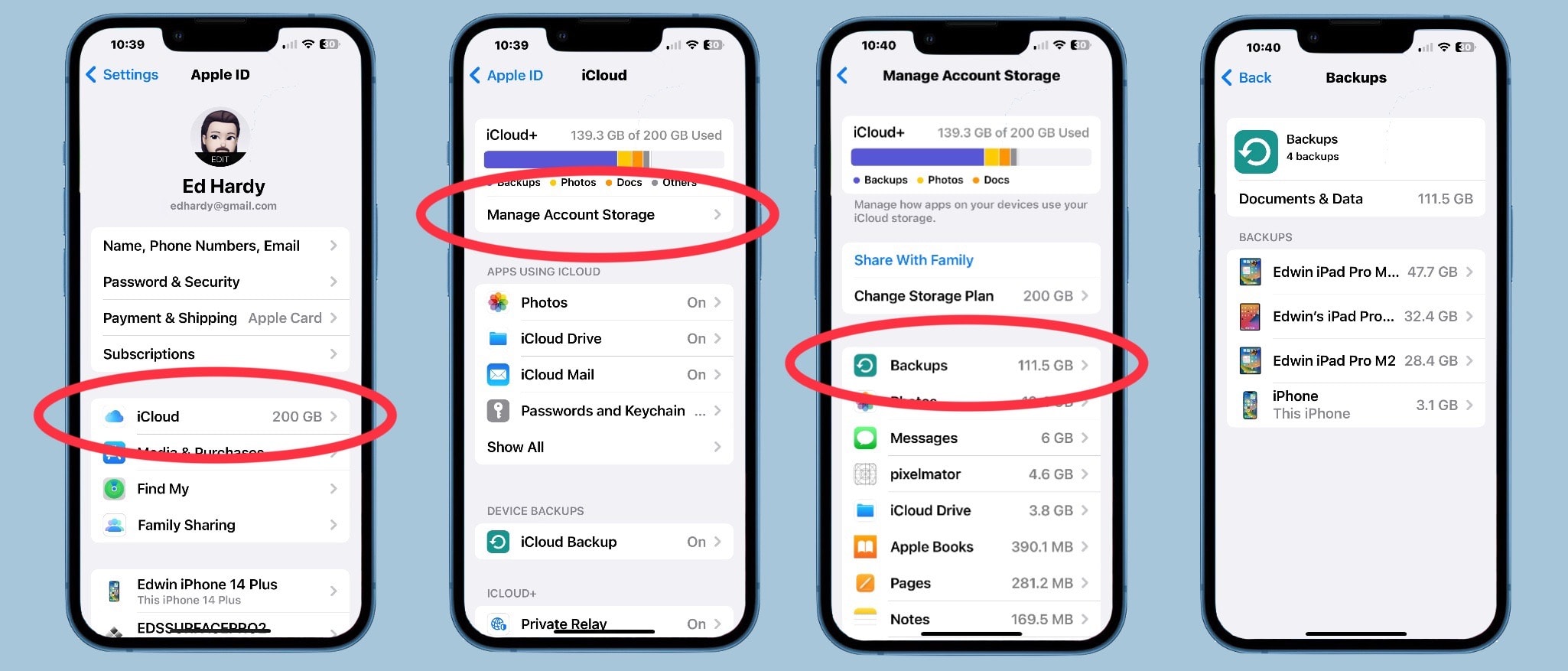 How to manage iCloud backups