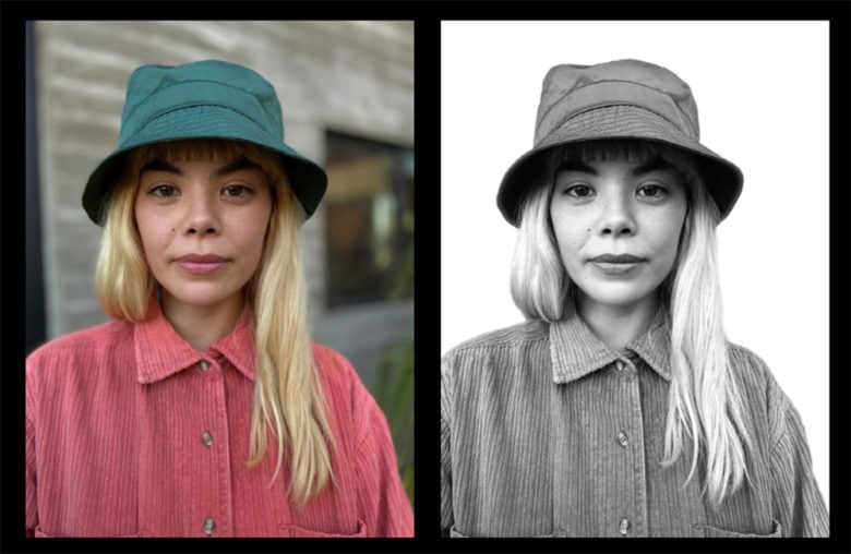 High-Key Mono setting