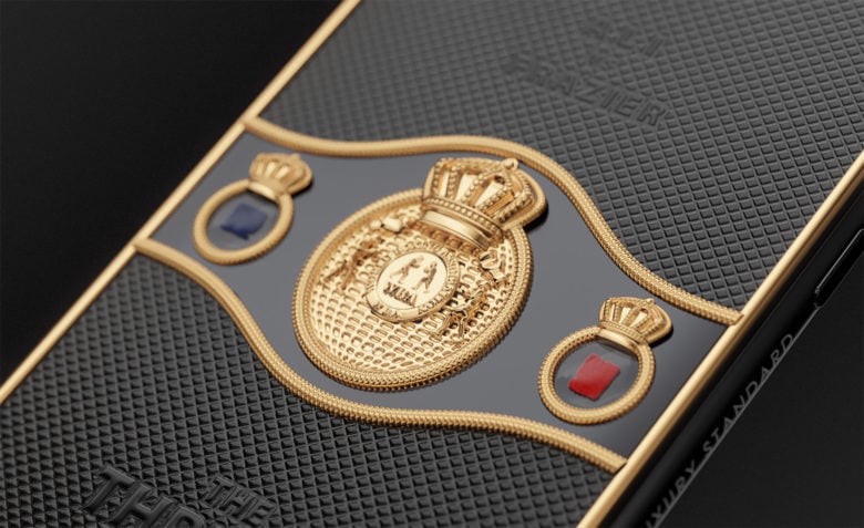 Caviar phone features gloves pieces from Ali-Frazier
