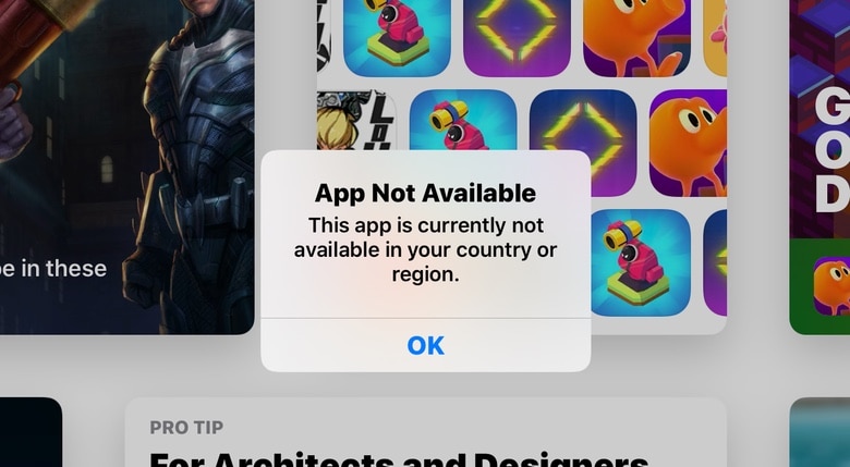Missing from App Store