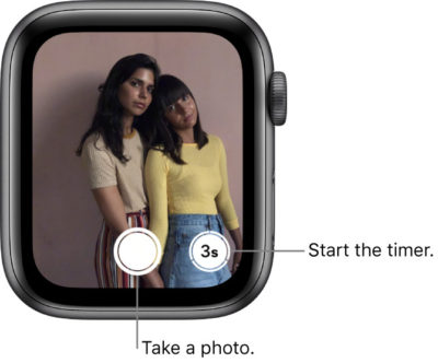 Snap a photo, or start the timer 