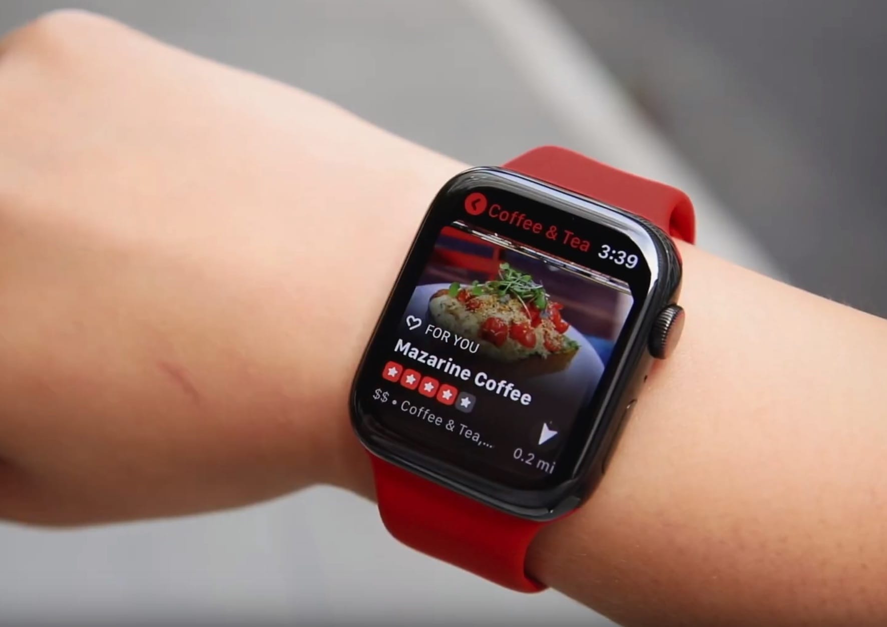 Yelp uses Apple Watch compass to make finding things easier