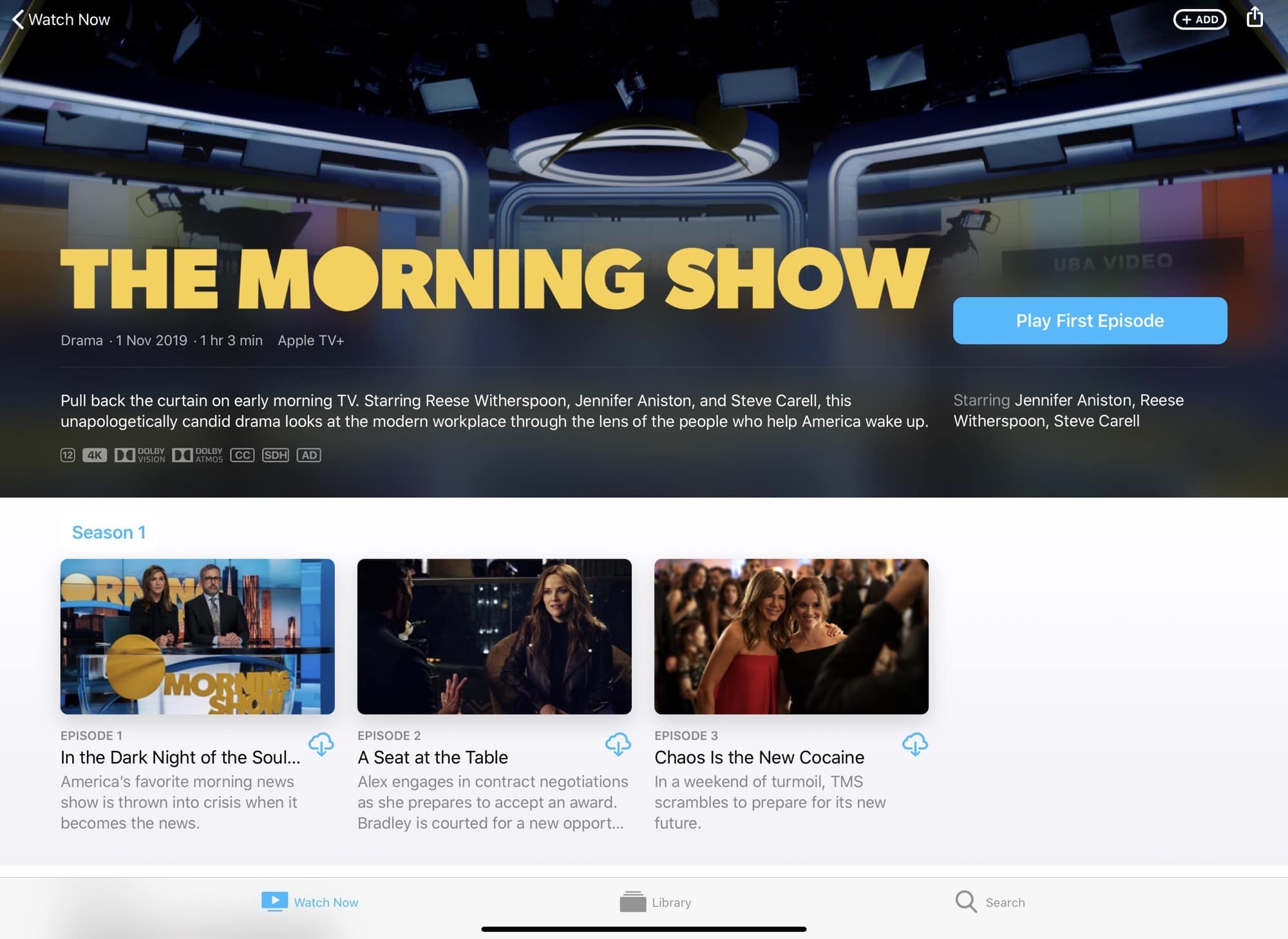 The Morning Show is just one of the star-studded offerings on Apple TV+. 