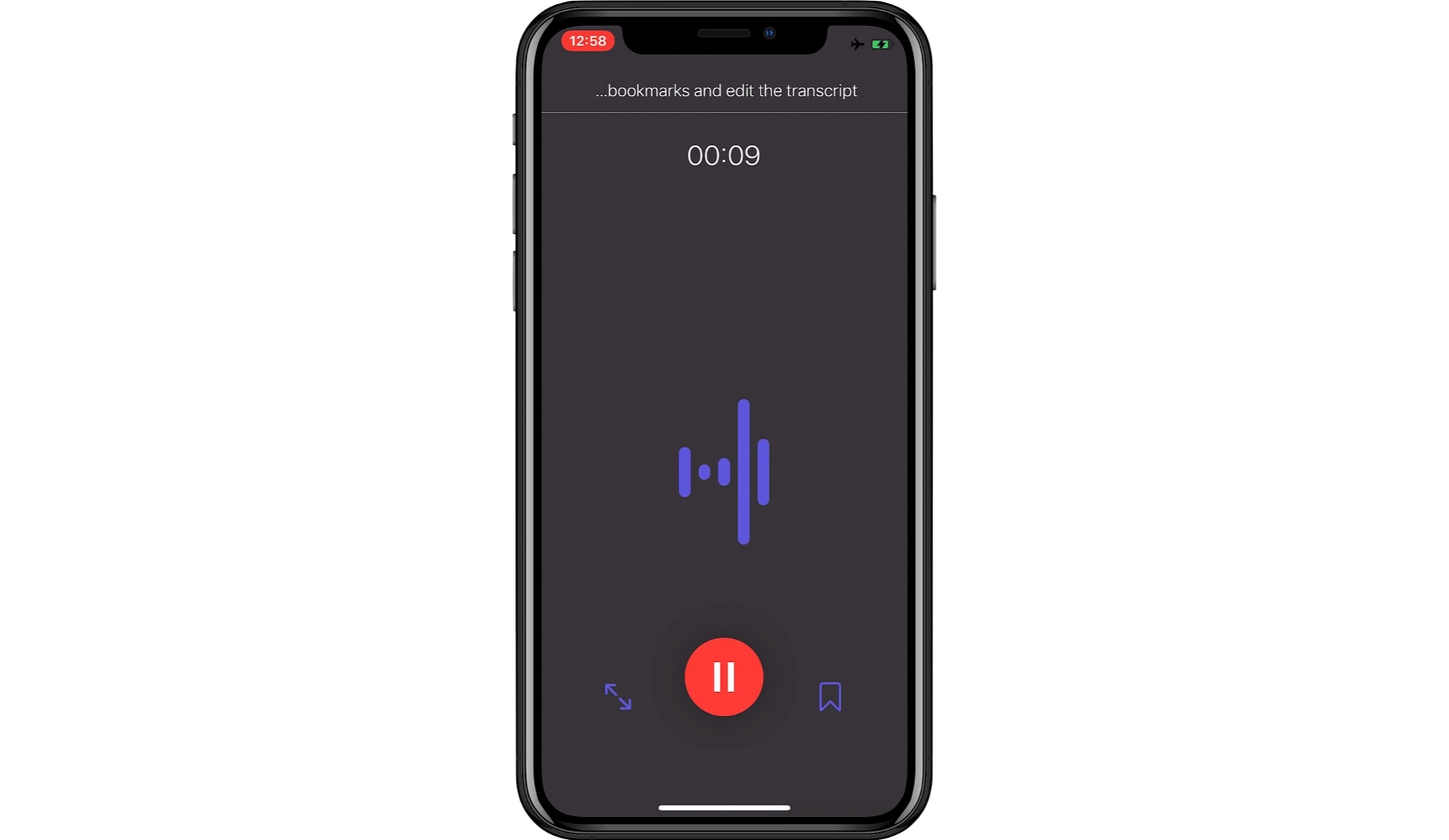 Dictation by Blueshift does its work on-device, without an internet connection