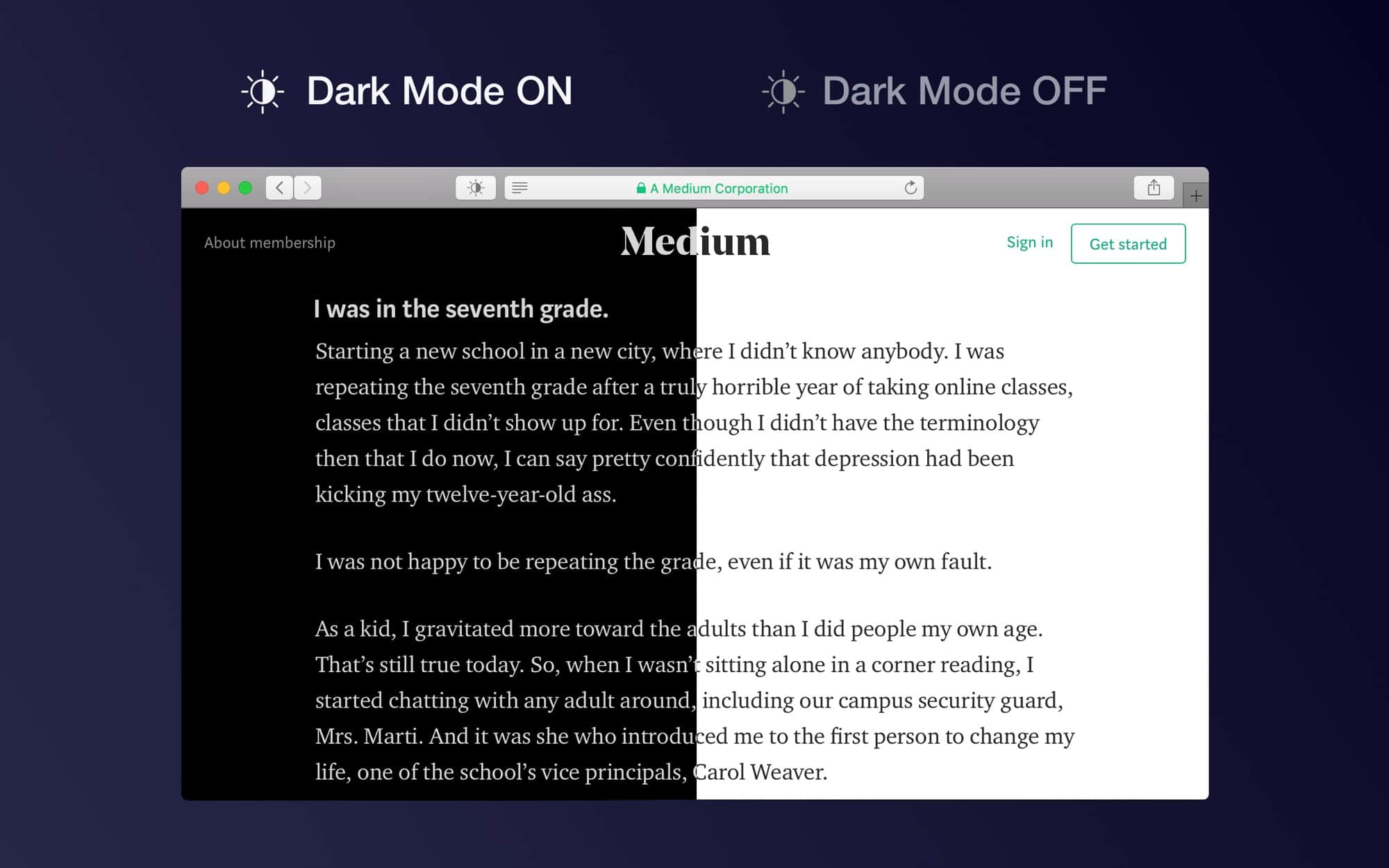 The Dark Mode for Safari extension tames badly behaved websites. 